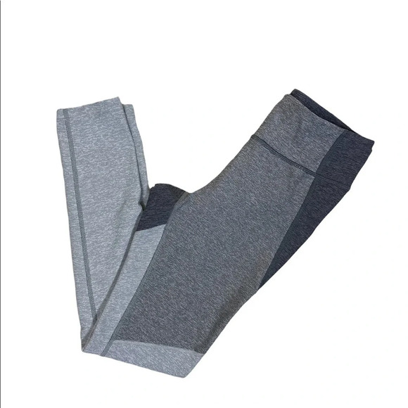 𝅺outdoor Voices Sz Small 7/8 Tri-Tone Warmup Leggings~ Graphite/Ash/Dove - Picture 6 of 6
